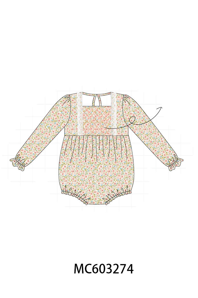 Floral Smocked Lace Bubble