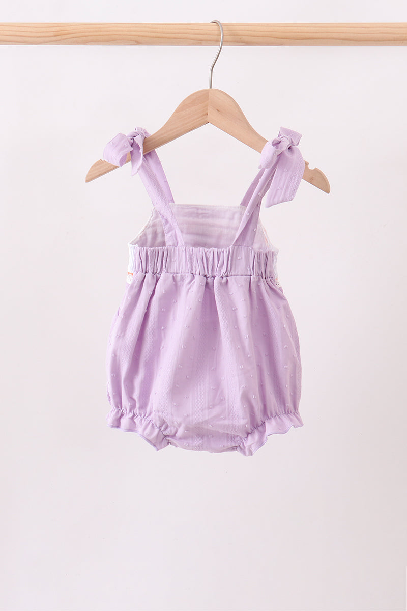 Purple Candy Smocked Bubble