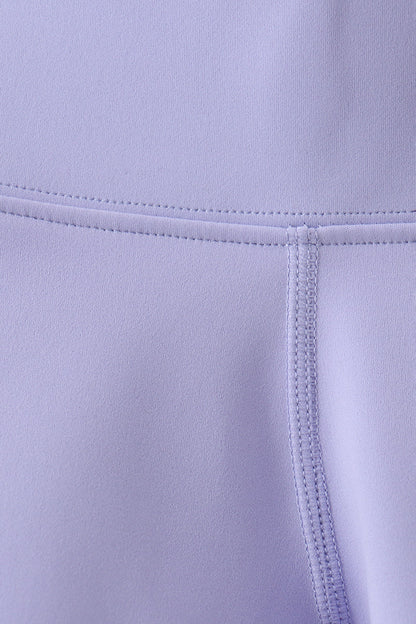 Violet Scalloped Yoga Active Leggings