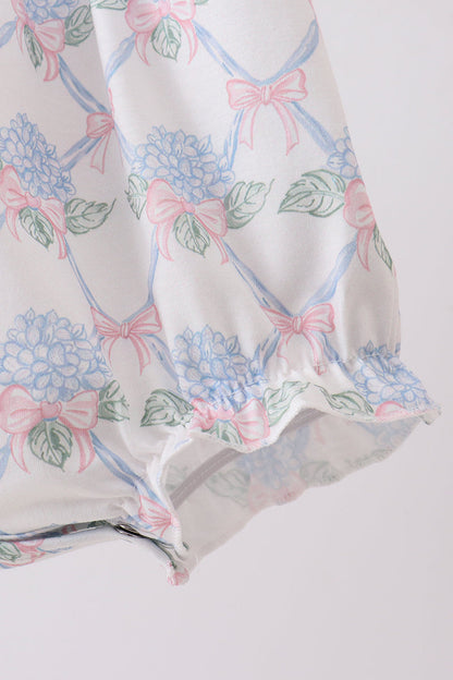 Blue Floral Bubble