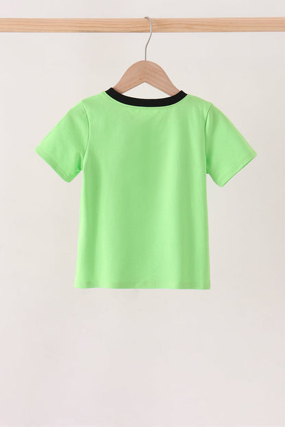 Green embroidery top