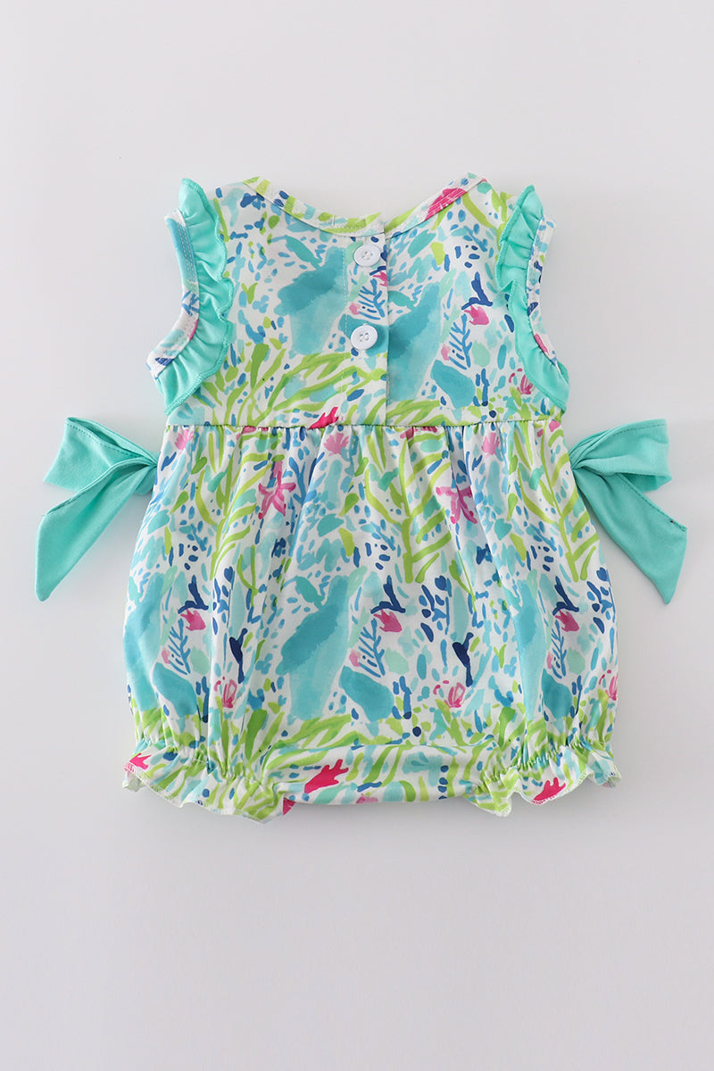 Tropical breeze print bubble