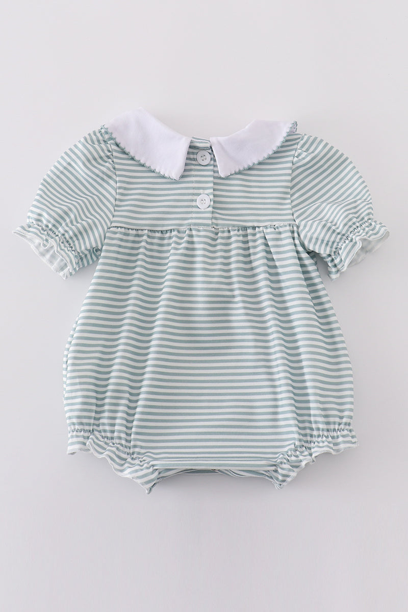 Sage stripe girl bubble