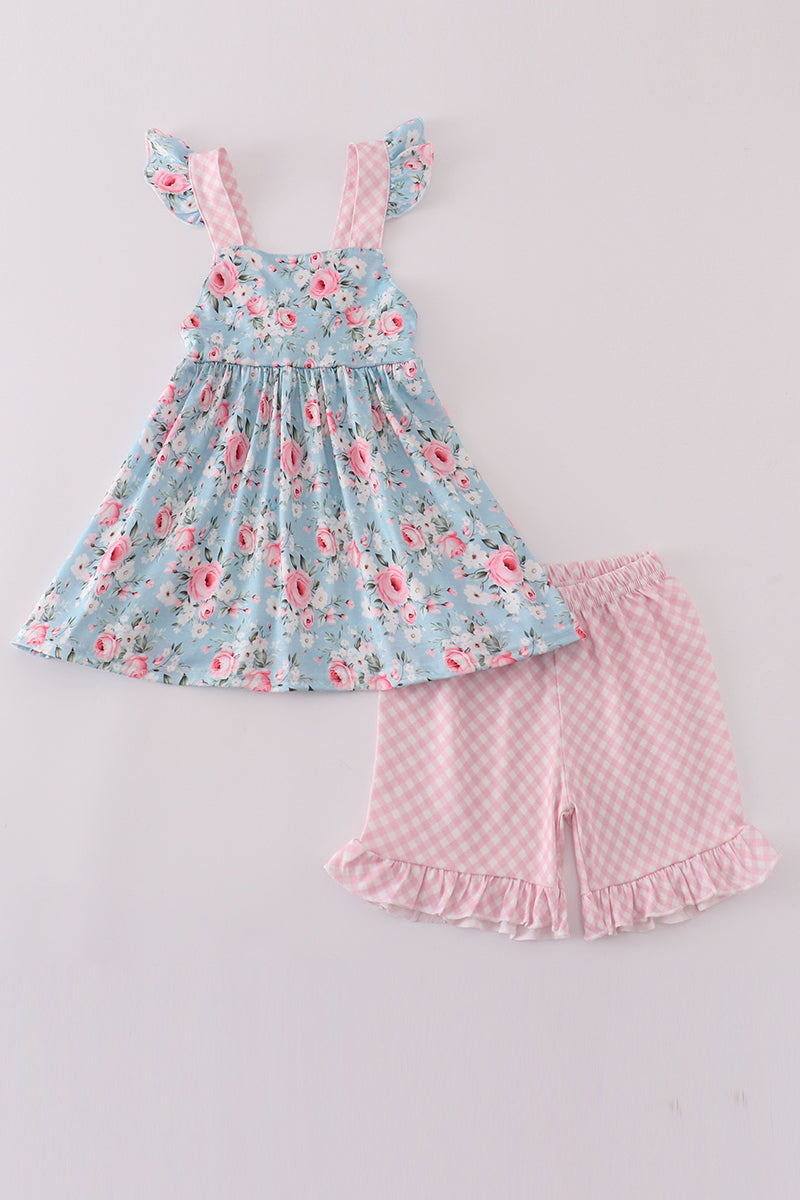 Petal perfection print girl set