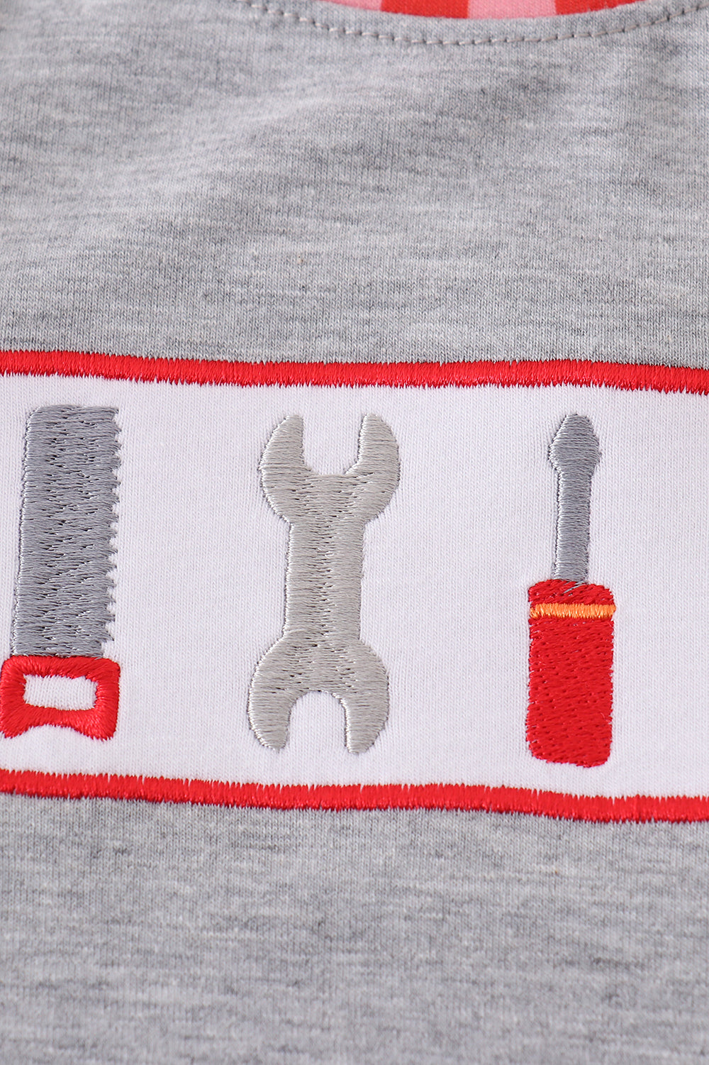 Grey tool embroidery bubble