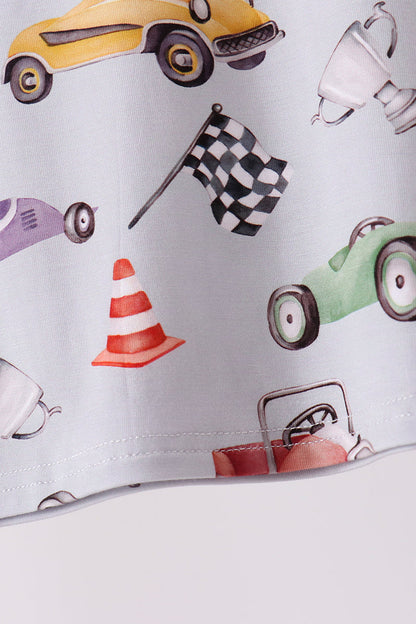 Black Racing Bamboo Pajama Set
