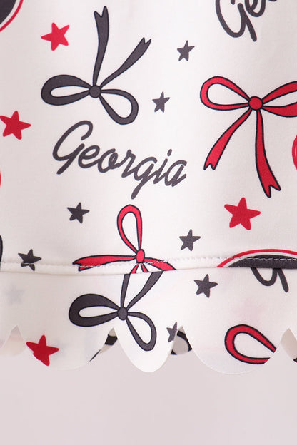 Georgia scalloped shorts set