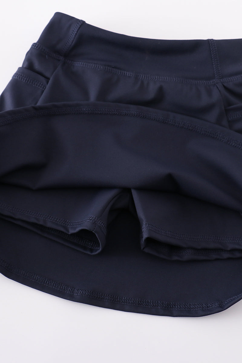 Navy active sporty girl skirt