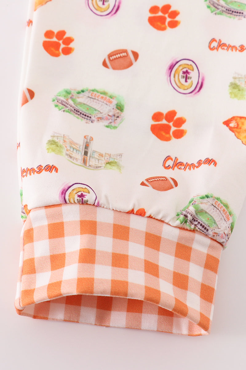 Clemson football baby boy pajamas set