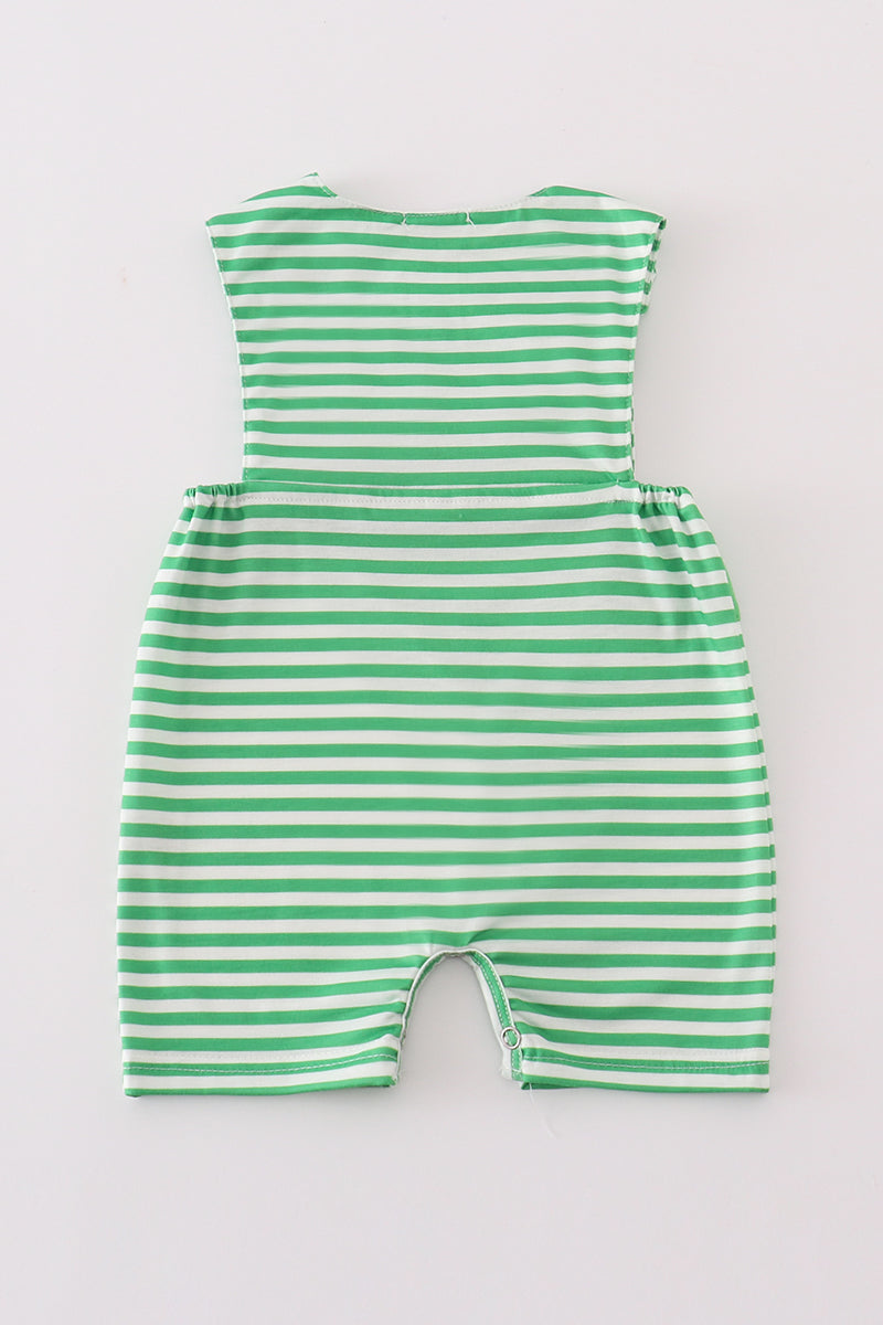 Green stripe lucky charm french knot boy jonjon