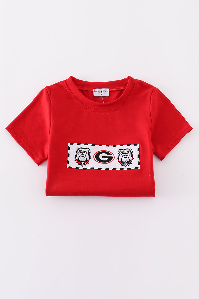 Red georgia embroidery set