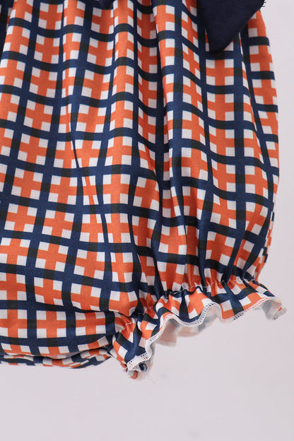 Auburn war eagle smocked ruffle bubble