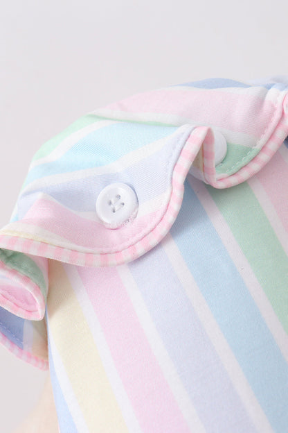 Rainbow stripe bonnet