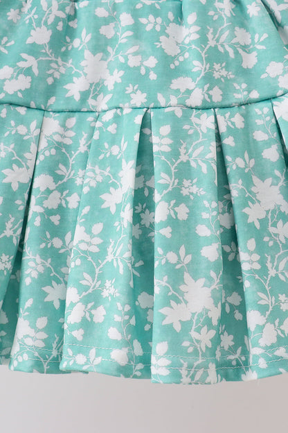 Sage Floral Skirt Set
