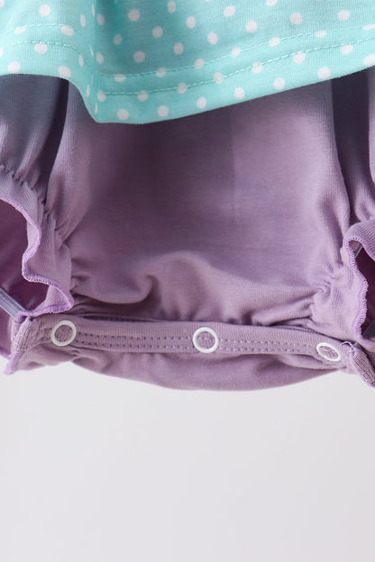 Blue under the sea Embroidered Bubble