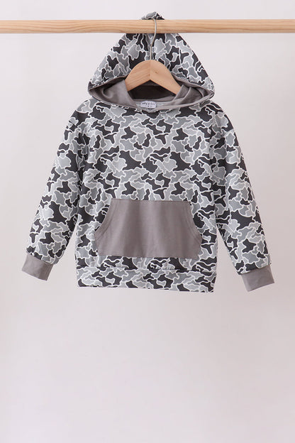 Grey Camouflage Hoodie