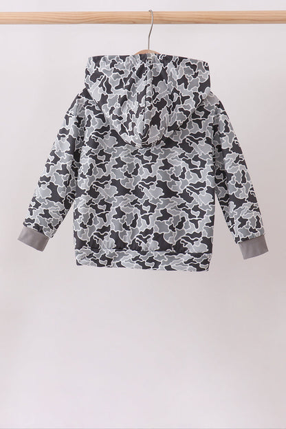 Grey Camouflage Hoodie