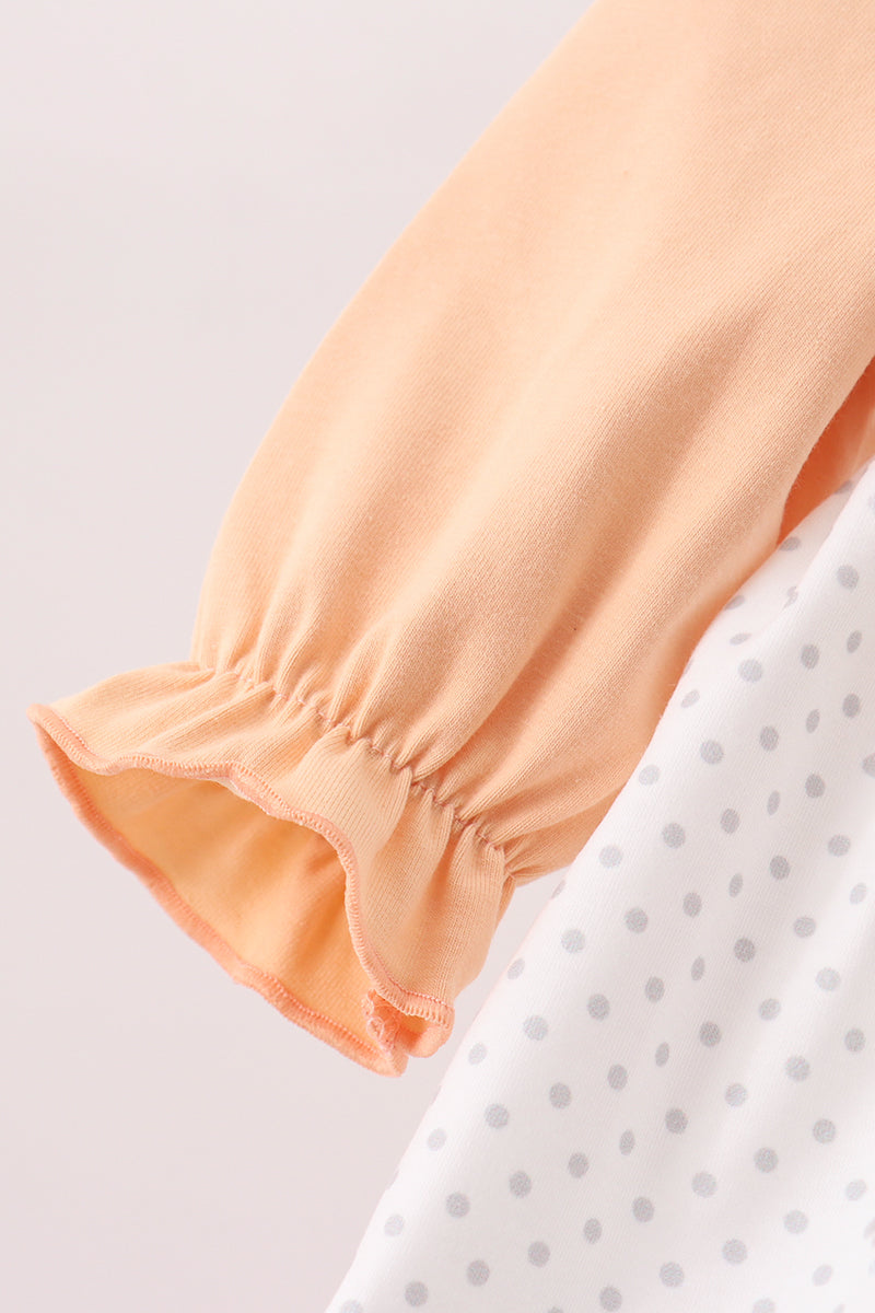 Beige Deer Embroidery Bloomer Set