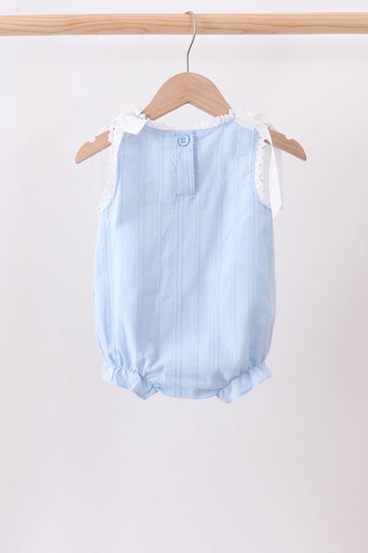 Blue Jacquard Lace Bubble