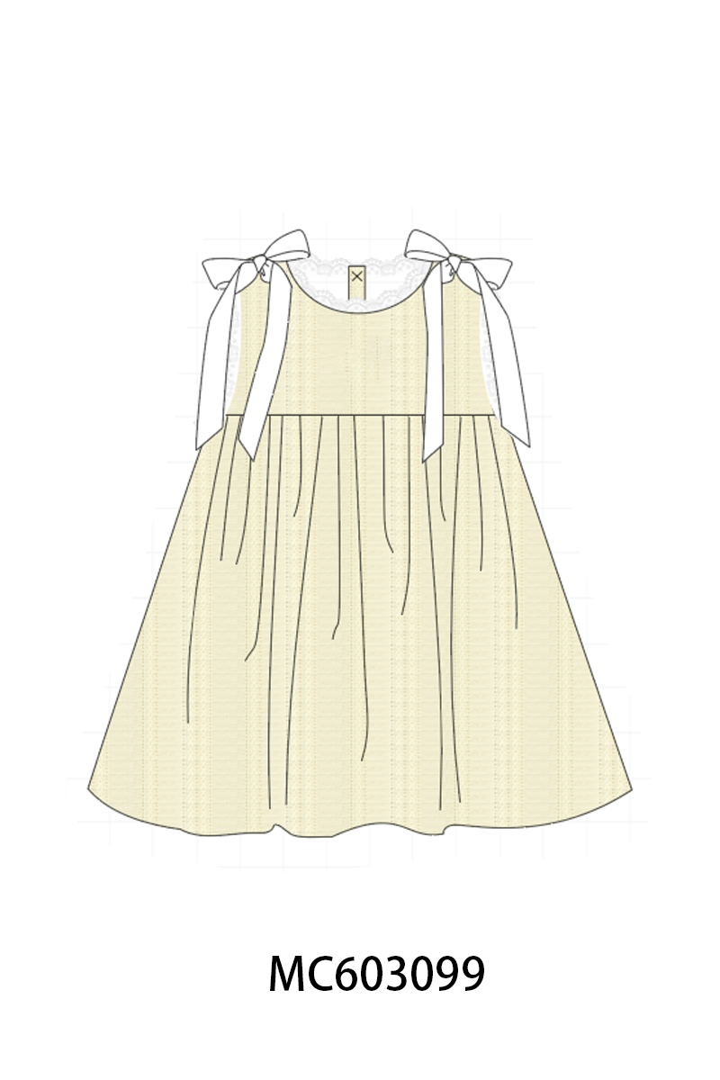 Beige Jacquard Lace Dress