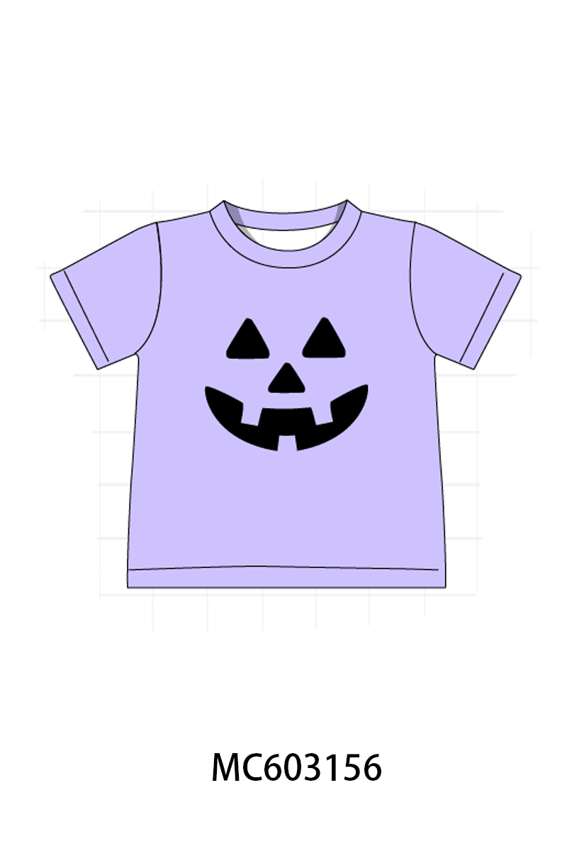Purple Jack-O-Lantern Applique Top