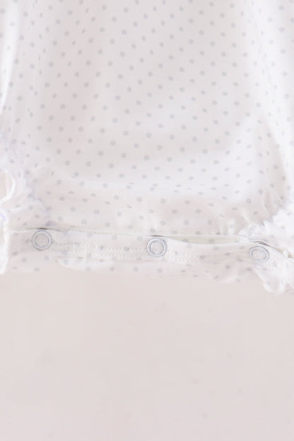 Orange Pumpkin Bow Embroidery Bubble