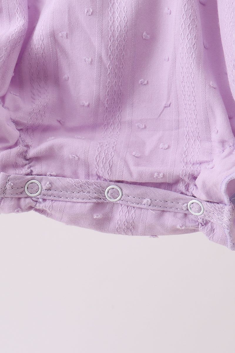 Purple Candy Smocked Bubble