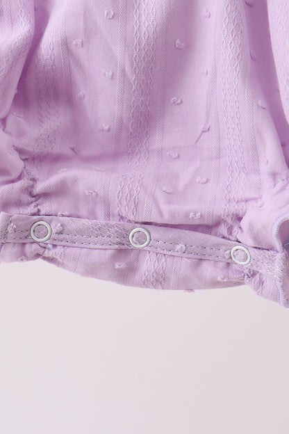 Purple Candy Smocked Bubble