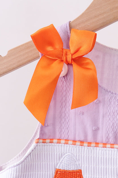 Purple Candy Smocked Bloomer Set