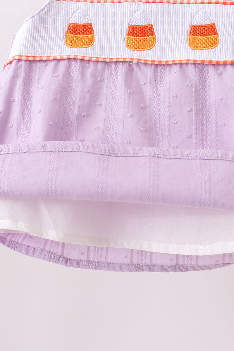 Purple Candy Smocked Bloomer Set