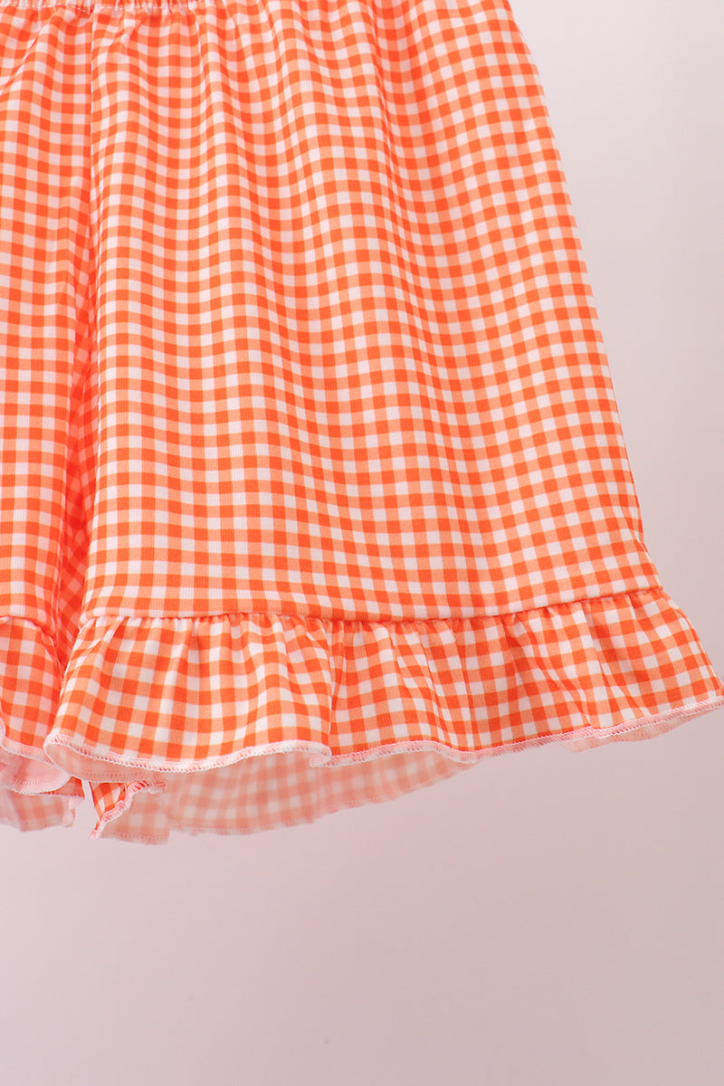 Purple Candy Smocked Ruffle Shorts Set