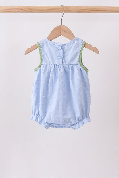 Blue Pumpkin Embroidery jacquard Ruffle Bubble