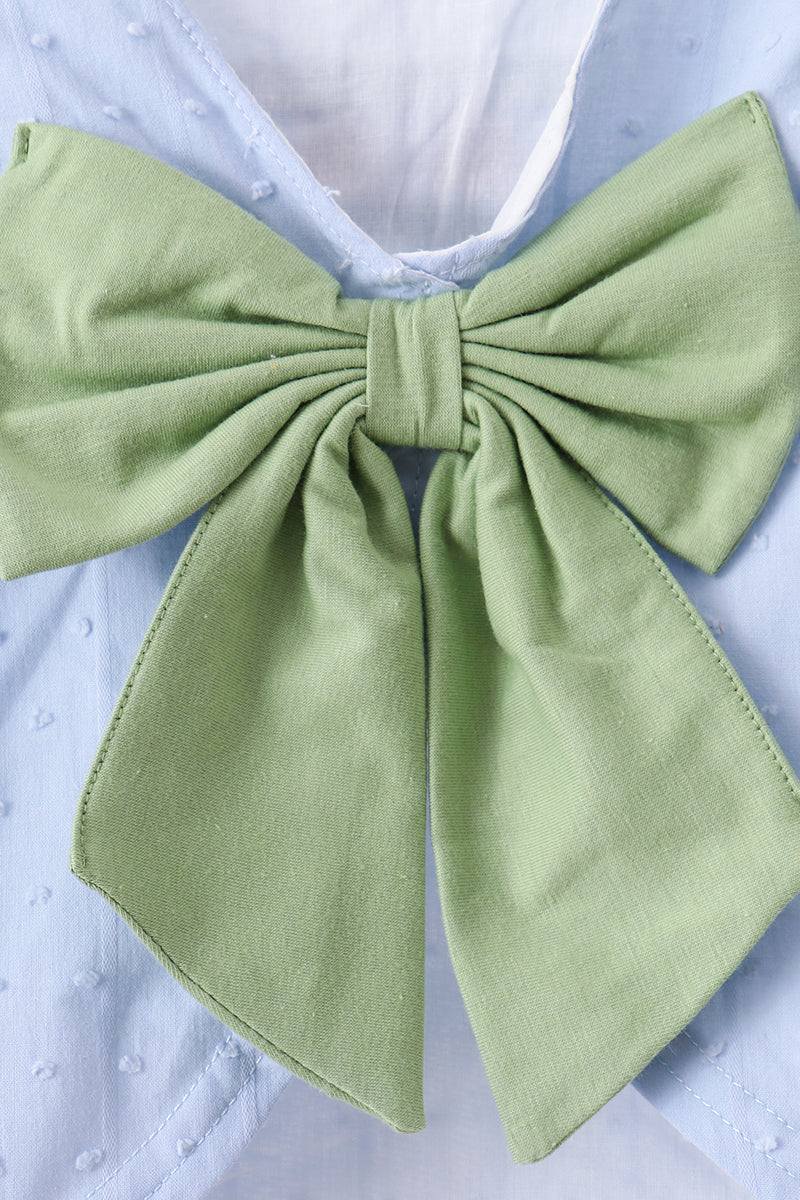 Blue Pumpkin Embroidery jacquard Ruffle Bloomer Set
