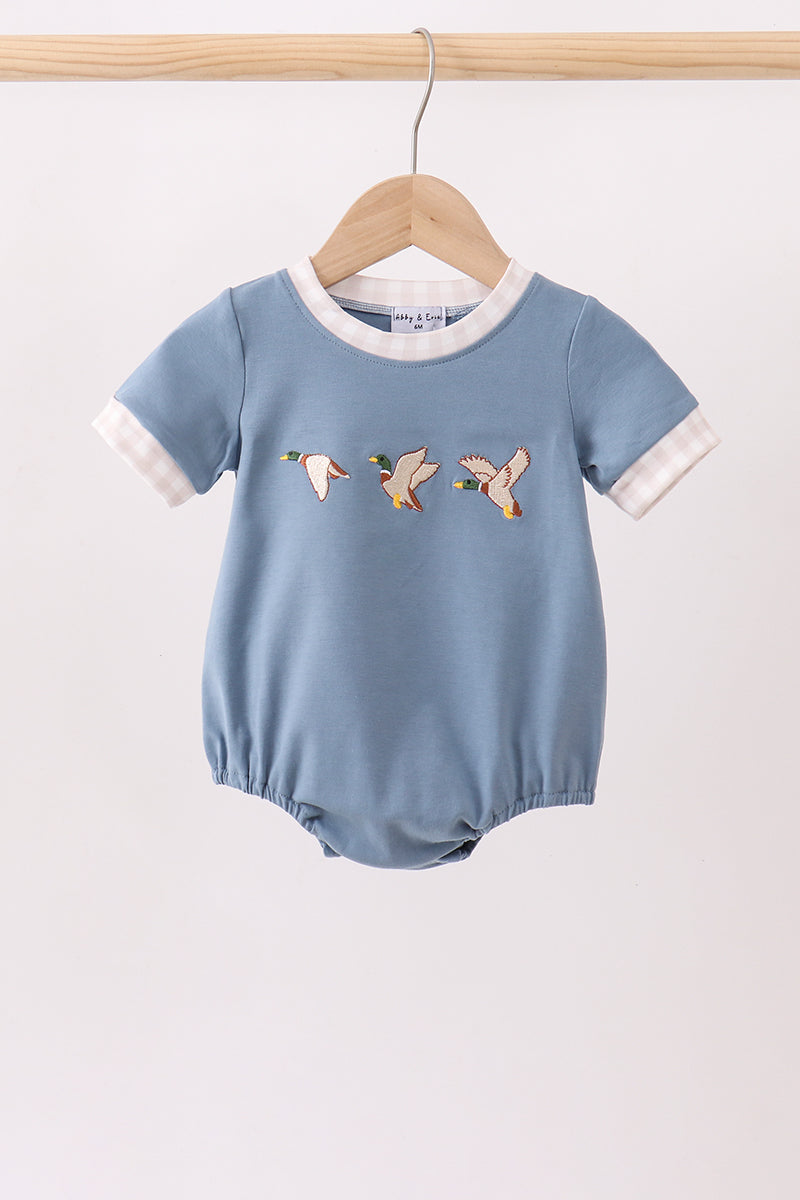 Teal Duck Embroidery Bubble
