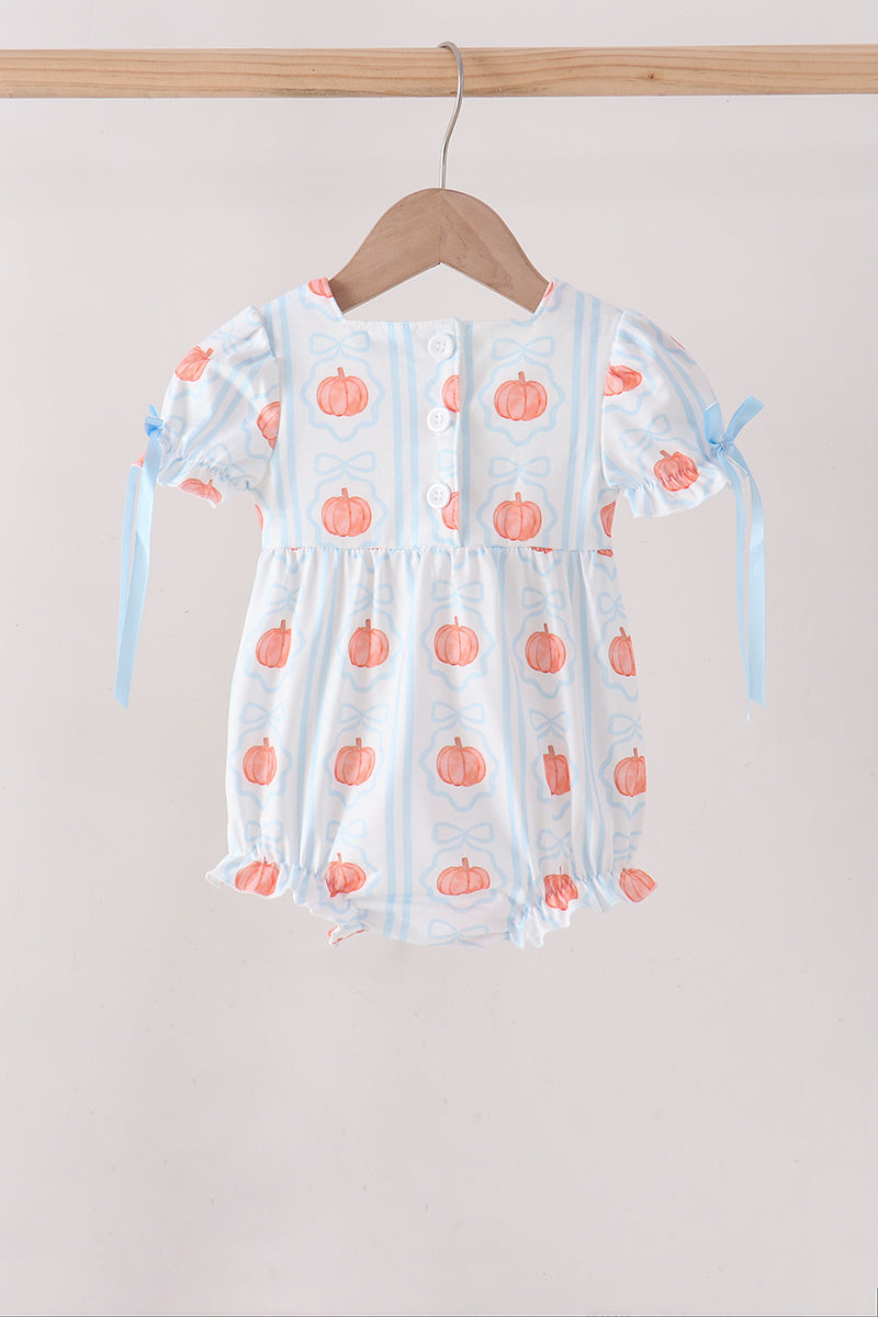 Blue Pumpkin Embroidery Bubble