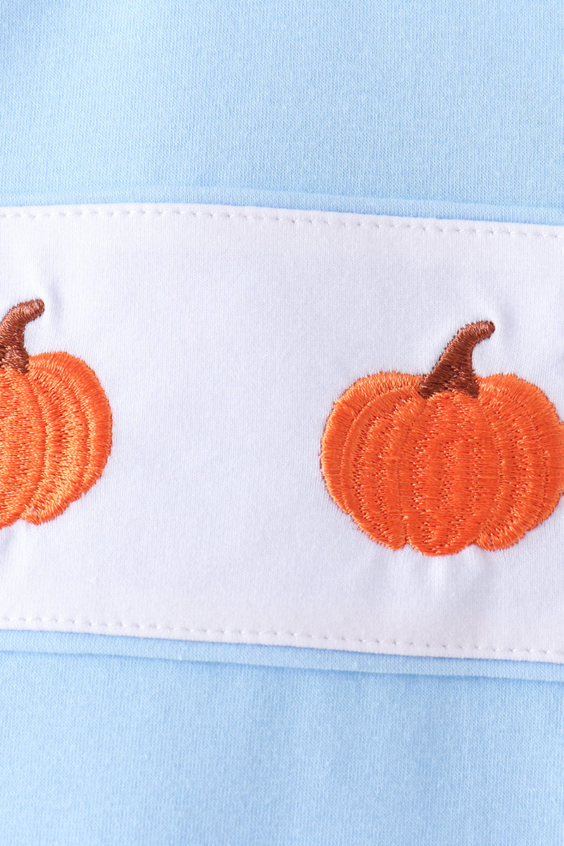 Blue Pumpkin Embroidery Pants Set