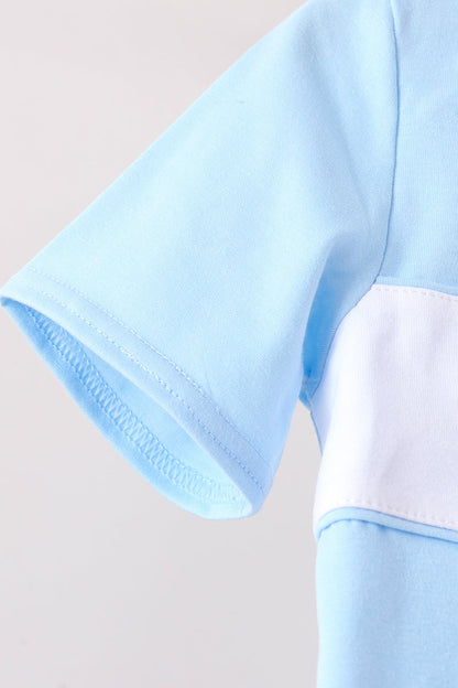 Blue Pumpkin Embroidery Pants Set