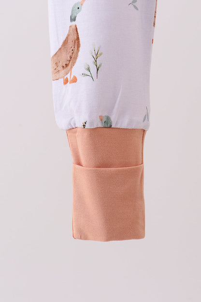 Duck Bamboo Zipper Romper