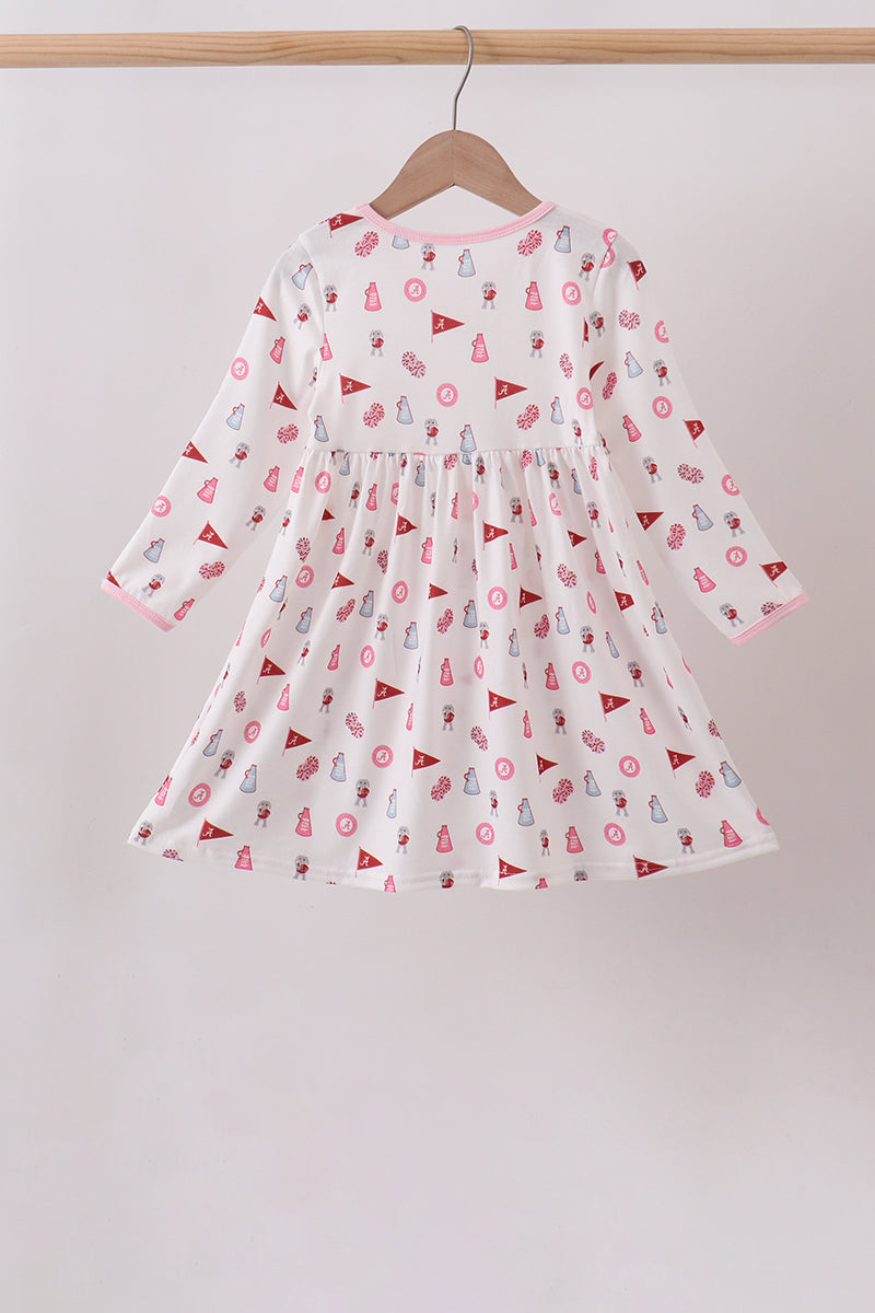 Pink Alabama Print Dress