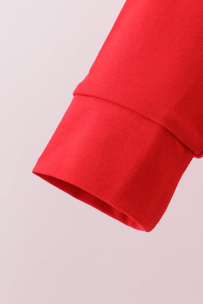 Red Georgia Embroidery Pants Set