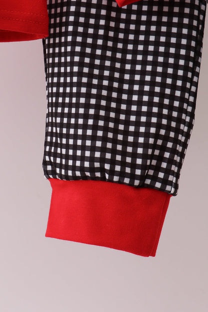 Red Georgia Embroidery Pants Set