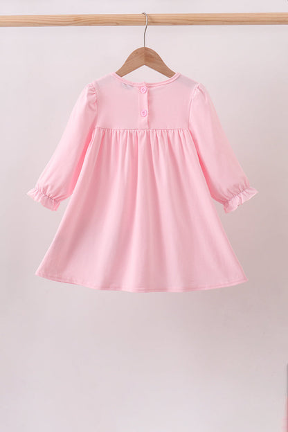 Pink Mallard Applique Ruffle Dress