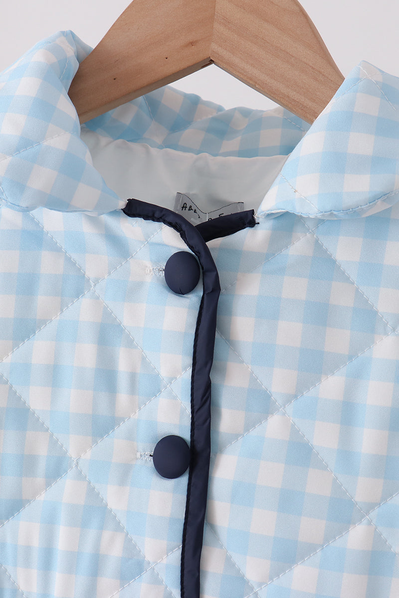 Blue gingham jacket