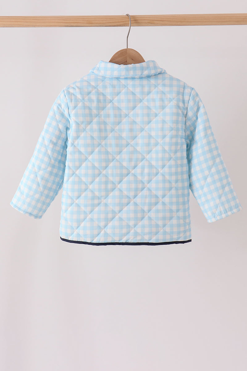 Blue gingham jacket