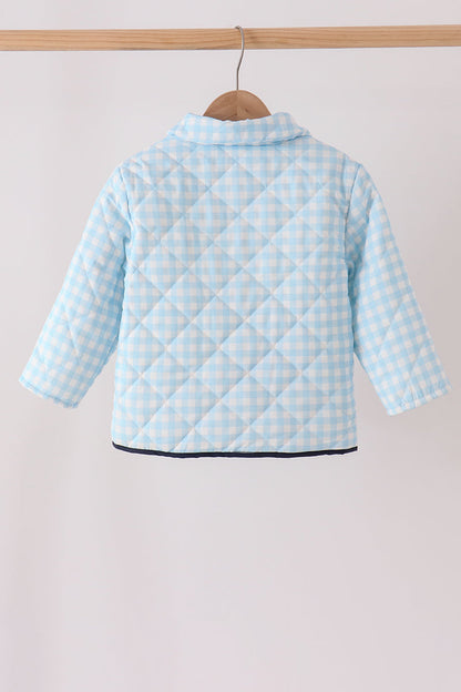 Blue gingham jacket