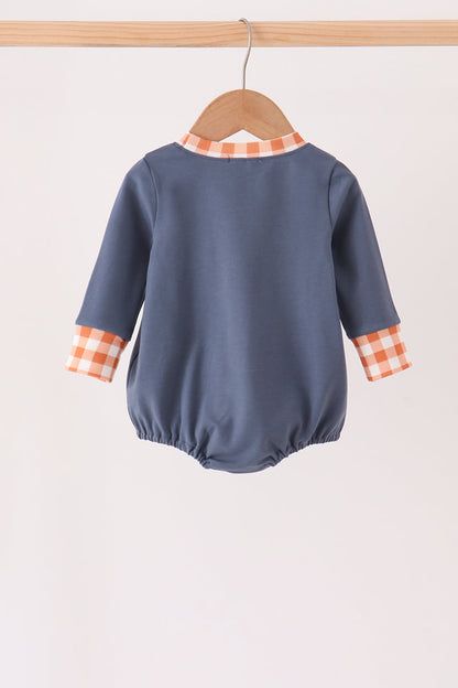 Navy goose applique bubble