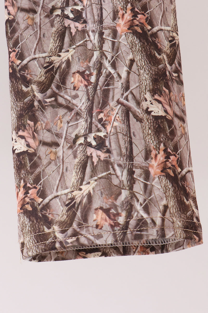 Forest camouflage turkey appliqu pants set