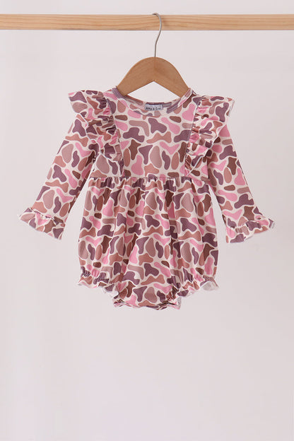 Pink leopard rufle bubble