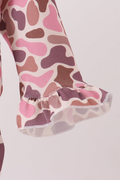Pink leopard rufle bubble