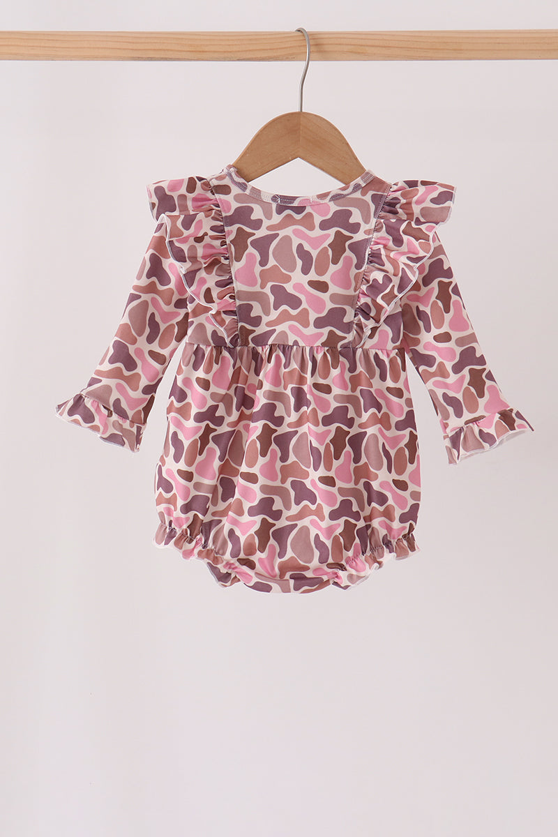Pink leopard rufle bubble